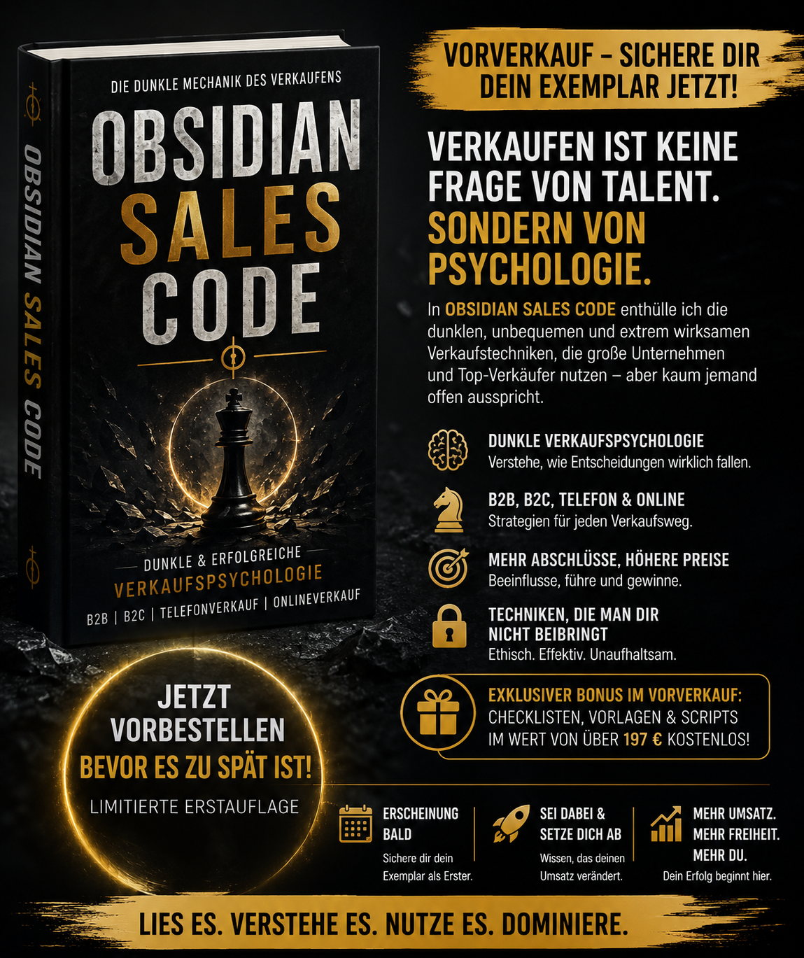 Cover des Buches OBSIDIAN Sales Code von Christian Helbig